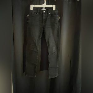 Loft, black, jeans, the girlfriend fit